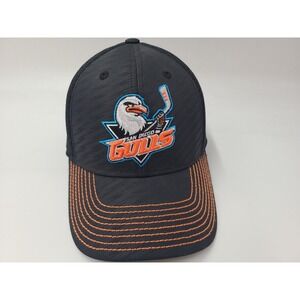 San Diego Gulls CCM Mesh Flex Fitted S-M Hat Cap AHL Minor League Hockey Black